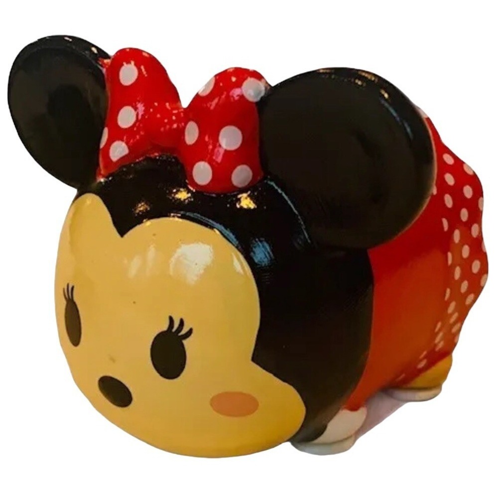 Minnie Mouse bank Walt Disney stackables Fab-Ny miniature ceramic figurine‎ bows